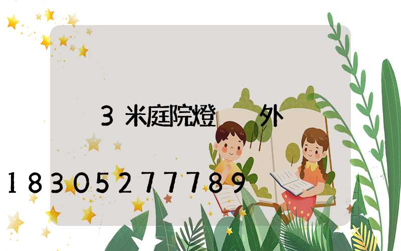 3米庭院燈 戶外